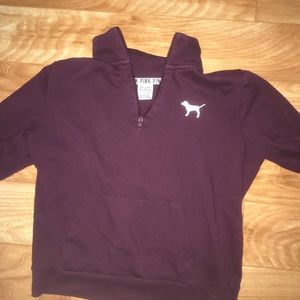 PINK quarter zip sweatshirt